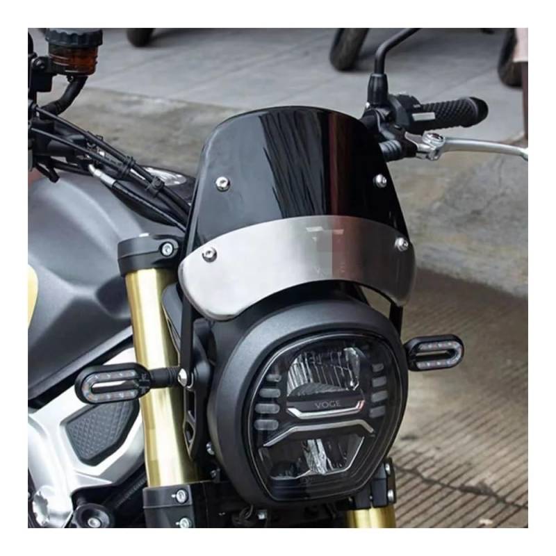 YBRAVO Motorrad Windabweiser Windschild Motorrad Windschutzscheibe Wind Schild Schutz Für LONCIN VOGE 300AC AC300 300 AC VOGE 300AC Motorrad Zubehör von YBRAVO