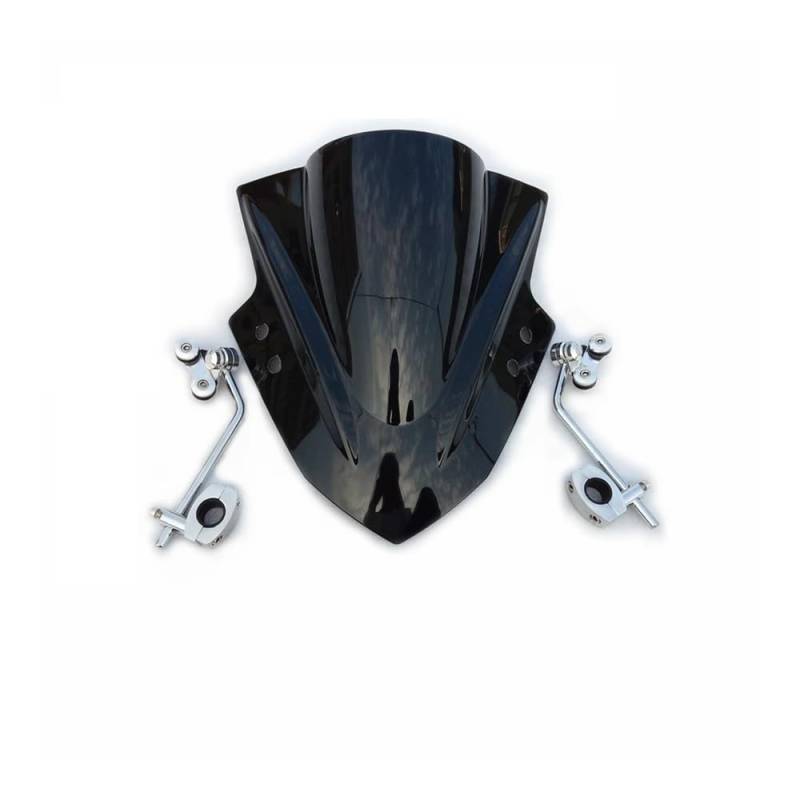 Motorrad Windschild Windschutzscheibe Für CTX 700N CTX700N CTX700 N Windschutzscheibe Motorrad Windabweiser Clamp-On Variable ABS Windschutzscheibe Spoiler von YBVDCXP
