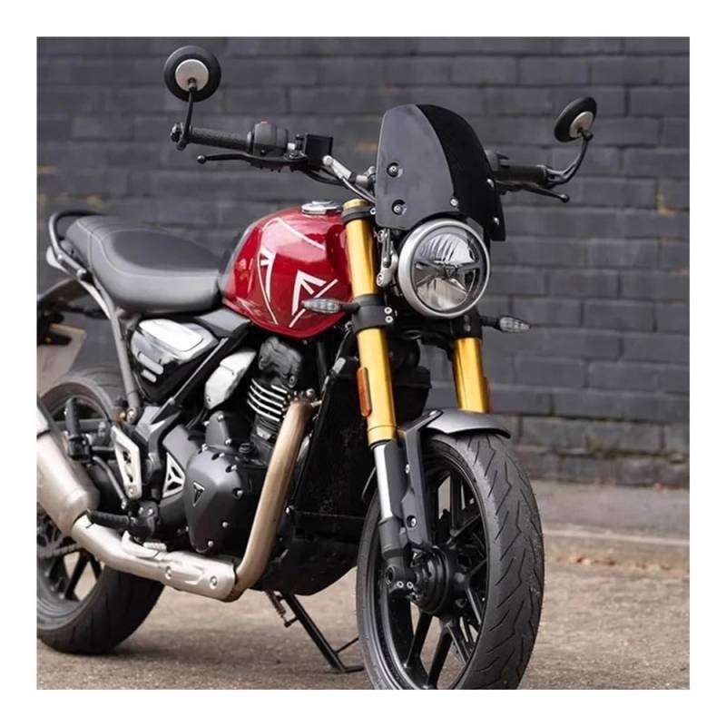 Motorrad Windschild Windschutzscheibe Für Für Speed ​​400 Für Speed400 Motorrad Modifikation Frontscheibe Windschutzscheibe Windschutz Winddicht Panel Spoiler von YBVDCXP