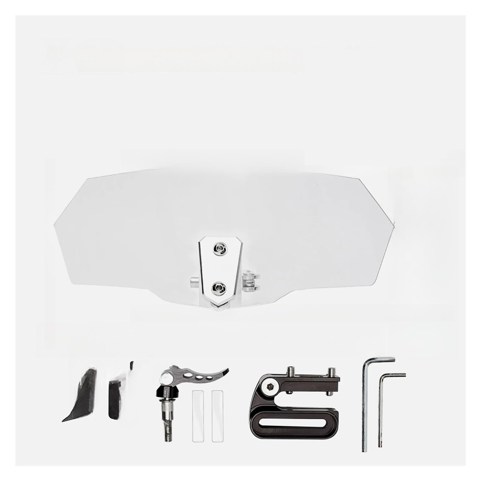 Motorrad Windschild Windschutzscheibe Für Universal Motorrad Windschutzscheibenverlängerung Einstellbarer Clip-On Windschutzscheibenverlängerer Spoiler Air Windschutzscheibenabweiser Motorrad Windschild Windschutzscheibe Für Universal Motorrad Windschutzscheibenverlängerung Einstellbarer Clip-On Windschutzscheibenverlängerer Spoiler Air Windschutzscheibenabweiser von YBVDCXP
