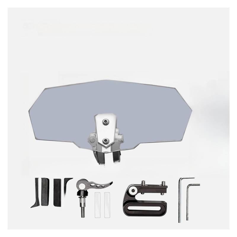 Motorrad Windschild Windschutzscheibe Für Universal Motorrad Windschutzscheibenverlängerung Einstellbarer Clip-On Windschutzscheibenverlängerer Spoiler Air Windschutzscheibenabweiser von YBVDCXP