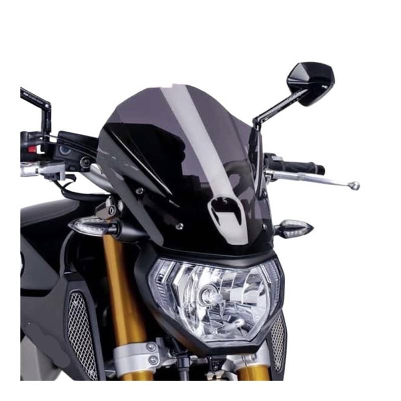 Motorrad Windschild Windschutzscheibe Motorrad-Tuning Windschutzscheibe Windschutzscheiben-Windabweiser Für MT09 FZ09 MT09 FZ09 2013 2014 2015 2016 von YBVDCXP