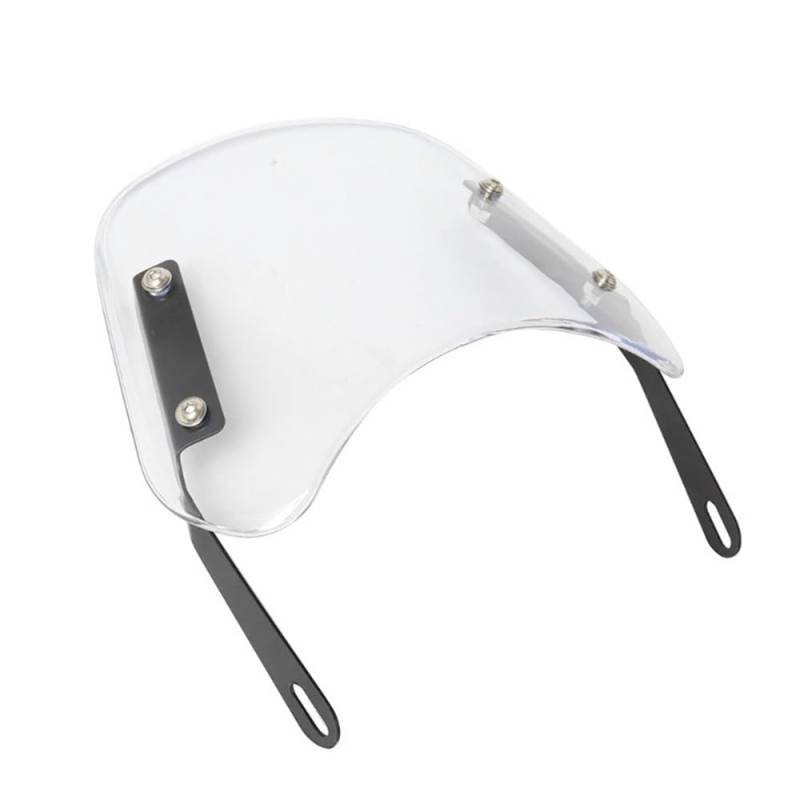 Motorrad Windschild Windschutzscheibe Motorrad Universal 5 "-7" Scheinwerfer Einstellbare Windschutzscheibe Windabweiser Windschutzscheibe Für Für Für von YBVDCXP