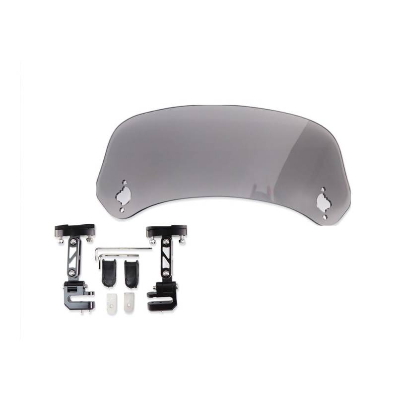 Motorrad Windschild Windschutzscheibe Universelle Motorrad-Windschutzscheibe-Erweiterung Einstellbarer Spoiler-Klemmungs-Windschutzscheiben-Deflektor Für Für Für von YBVDCXP
