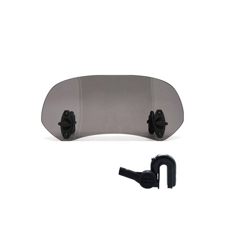 Motorrad Windschild Windschutzscheibe Universelle Motorrad-Windschutzscheibe-Erweiterung Einstellbarer Spoiler-Klemmungs-Windschutzscheiben-Deflektor Für Für Für von YBVDCXP