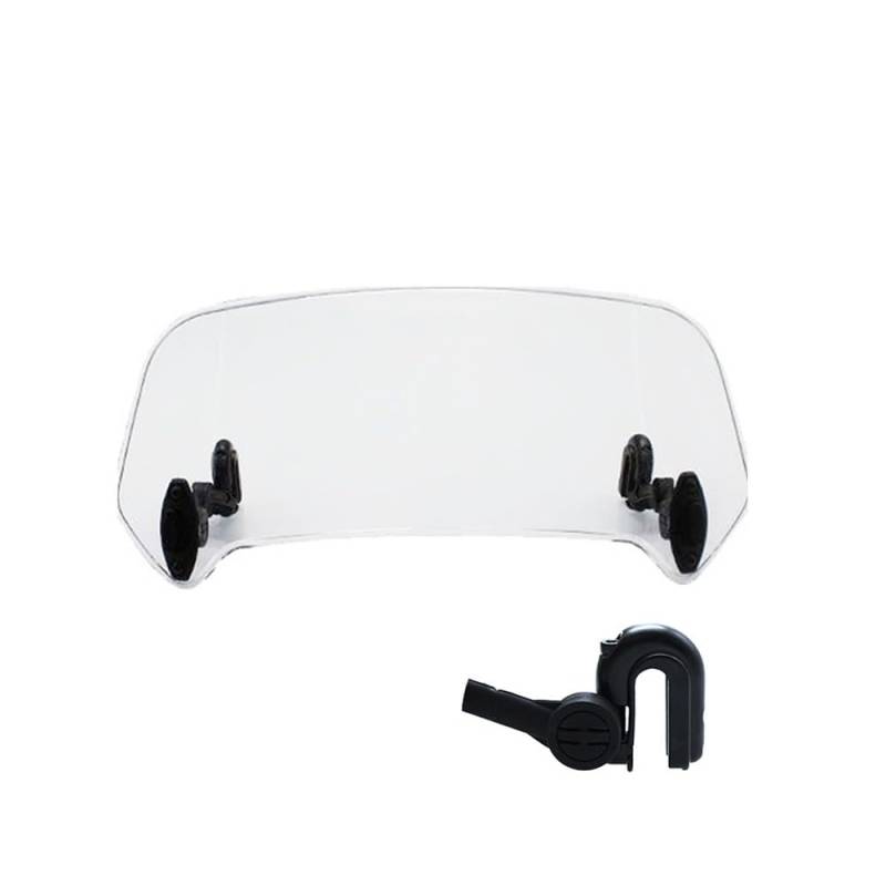 Motorrad Windschild Windschutzscheibe Universelle Motorrad-Windschutzscheibe-Erweiterung Einstellbarer Spoiler-Klemmungs-Windschutzscheiben-Deflektor Für Für Für von YBVDCXP