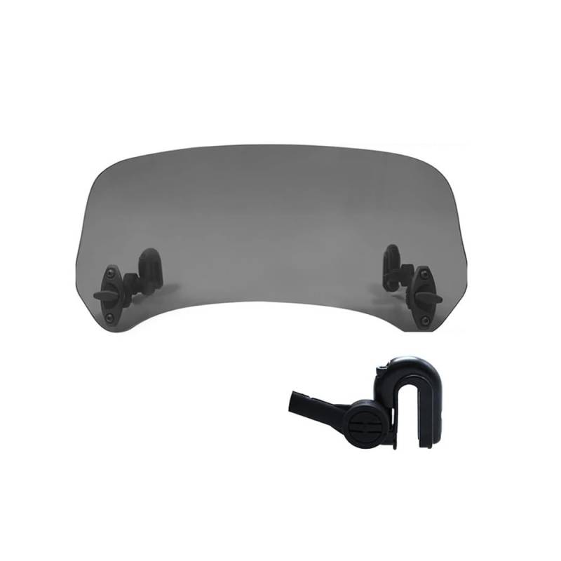 Motorrad Windschild Windschutzscheibe Universelle Motorrad-Windschutzscheibe-Erweiterung Einstellbarer Spoiler-Klemmungs-Windschutzscheiben-Deflektor Für Für Für von YBVDCXP