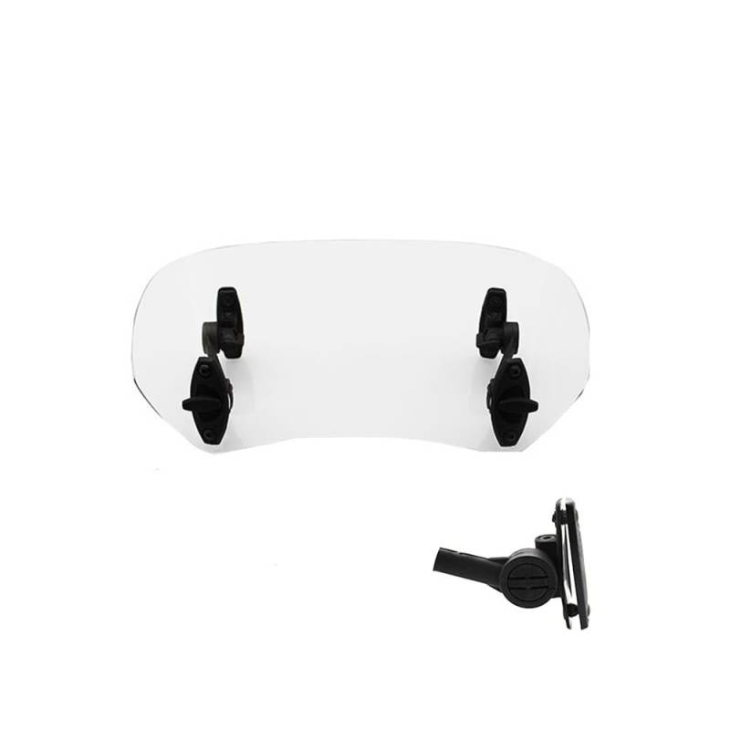 Motorrad Windschild Windschutzscheibe Universelle Motorrad-Windschutzscheibe-Erweiterung Einstellbarer Spoiler-Klemmungs-Windschutzscheiben-Deflektor Für Für Für von YBVDCXP