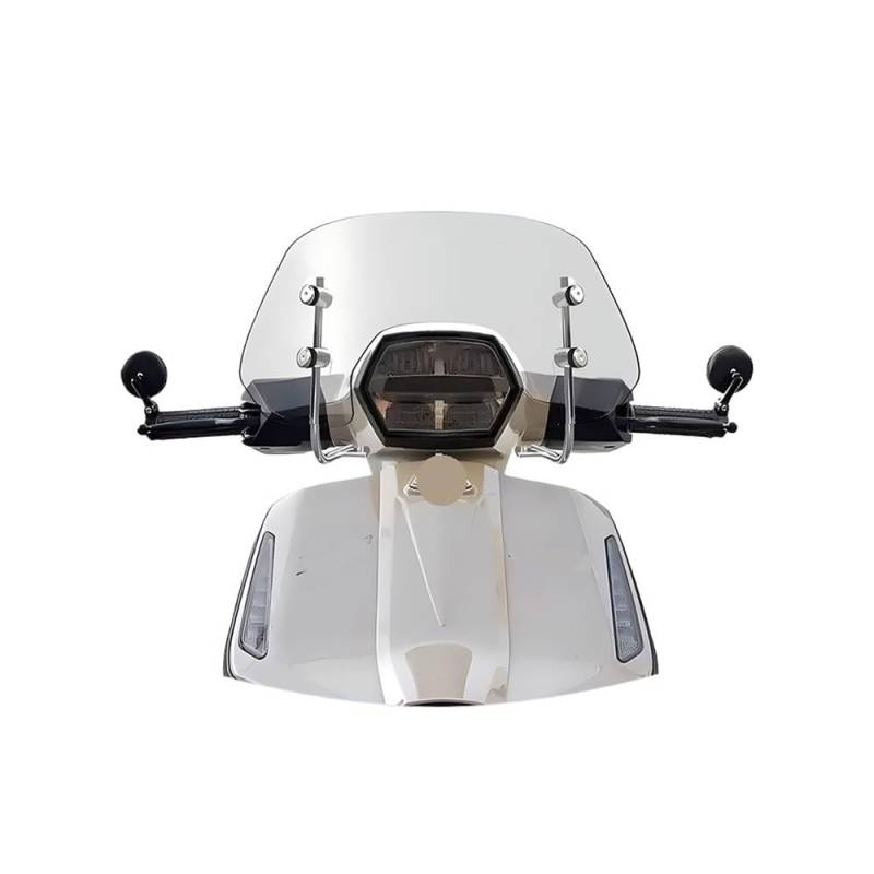 Motorrad Windschild Windschutzscheibe Windschutzscheibe Für Lambretta V125 Windschutzscheibe Für V-Serie V200 V125 V50 Motorräder Vordere Windschutzscheibe Spoiler Windschutzscheibe von YBVDCXP