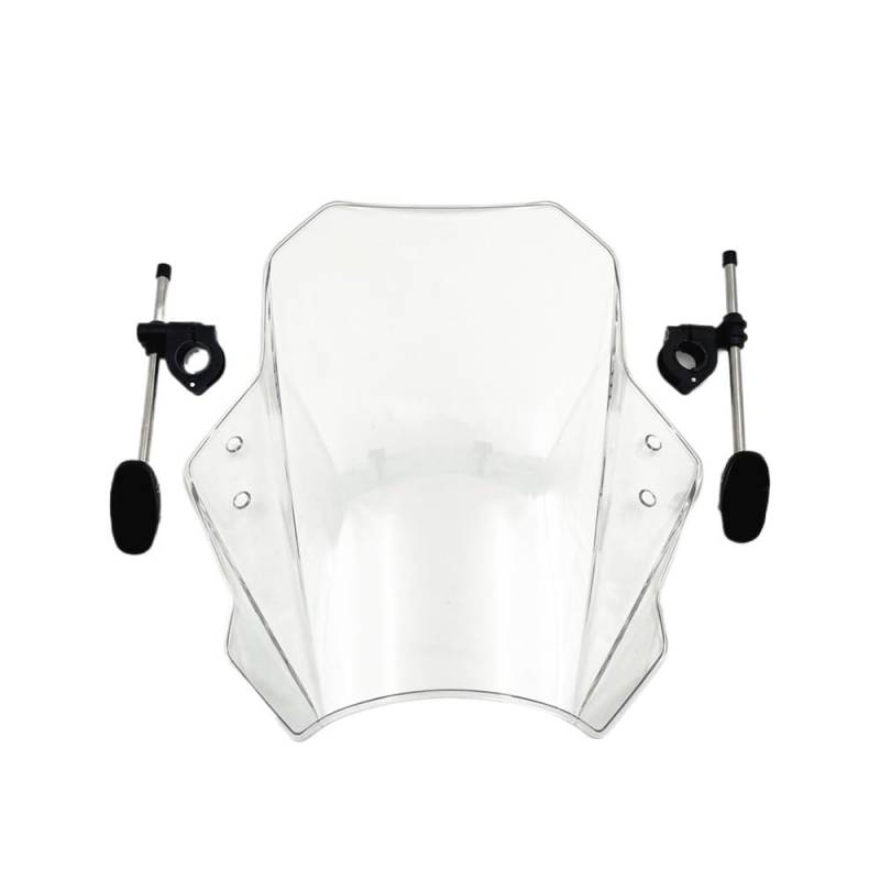 Motorrad Windschild Windschutzscheibe Windschutzscheibe Universal Motorrad Windabweiser Clamp-On Variable Windschutzscheibe Spoiler Für CTX 700N CTX700N CTX700 N von YBVDCXP