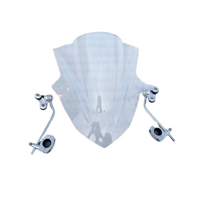 Motorrad Windschild Windschutzscheibe Windschutzscheibe Universal Motorrad Windabweiser Clamp-On Variable Windschutzscheibe Spoiler Für CTX 700N CTX700N CTX700 N von YBVDCXP