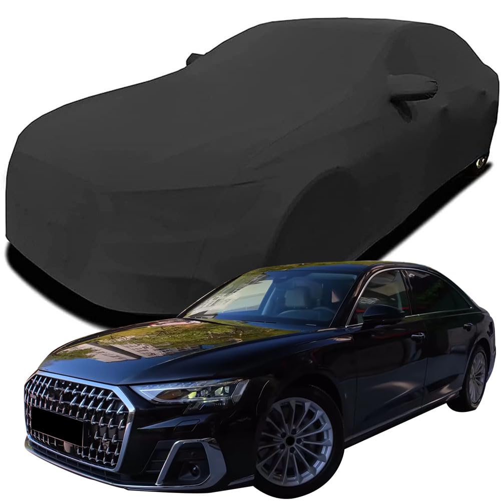 Maßgeschneiderte Autoabdeckung für Audi A8L, Indoor-Autoabdeckung Abdeckung Samt Stretch Staubdicht Atmungsaktiv Schutz,Black Maßgeschneiderte Autoabdeckung für Audi A8L, Indoor-Autoabdeckung Abdeckung Samt Stretch Staubdicht Atmungsaktiv Schutz,Black von YCPHR