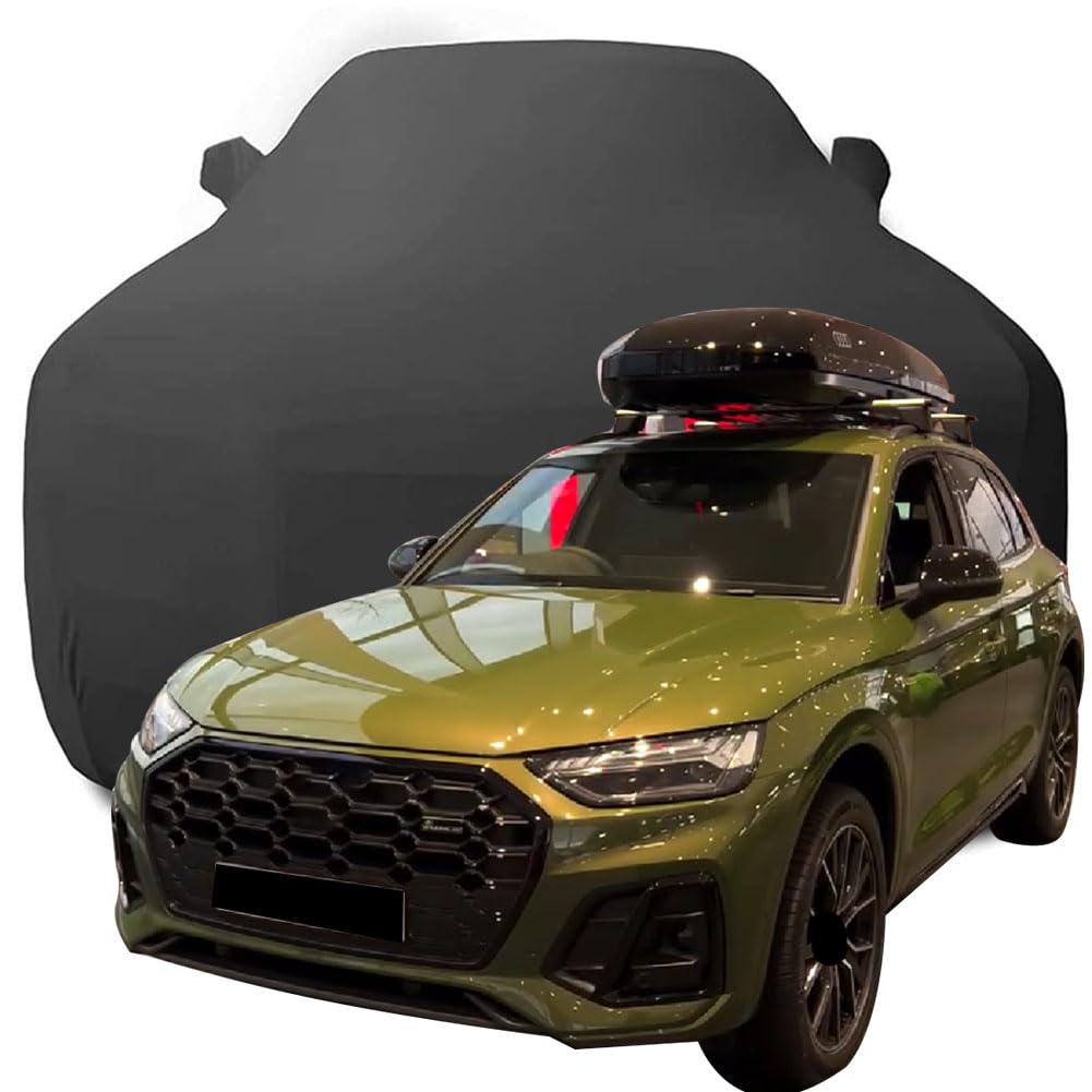 Maßgeschneiderte Autoabdeckung für Audi Q5 S line 40 TDI Quattro 2023 2024 2025, Indoor-Autoabdeckung Abdeckung Samt Stretch Staubdicht Atmungsaktiv Schutz,Black Maßgeschneiderte Autoabdeckung für Audi Q5 S line 40 TDI Quattro 2023 2024 2025, Indoor-Autoabdeckung Abdeckung Samt Stretch Staubdicht Atmungsaktiv Schutz,Black von YCPHR