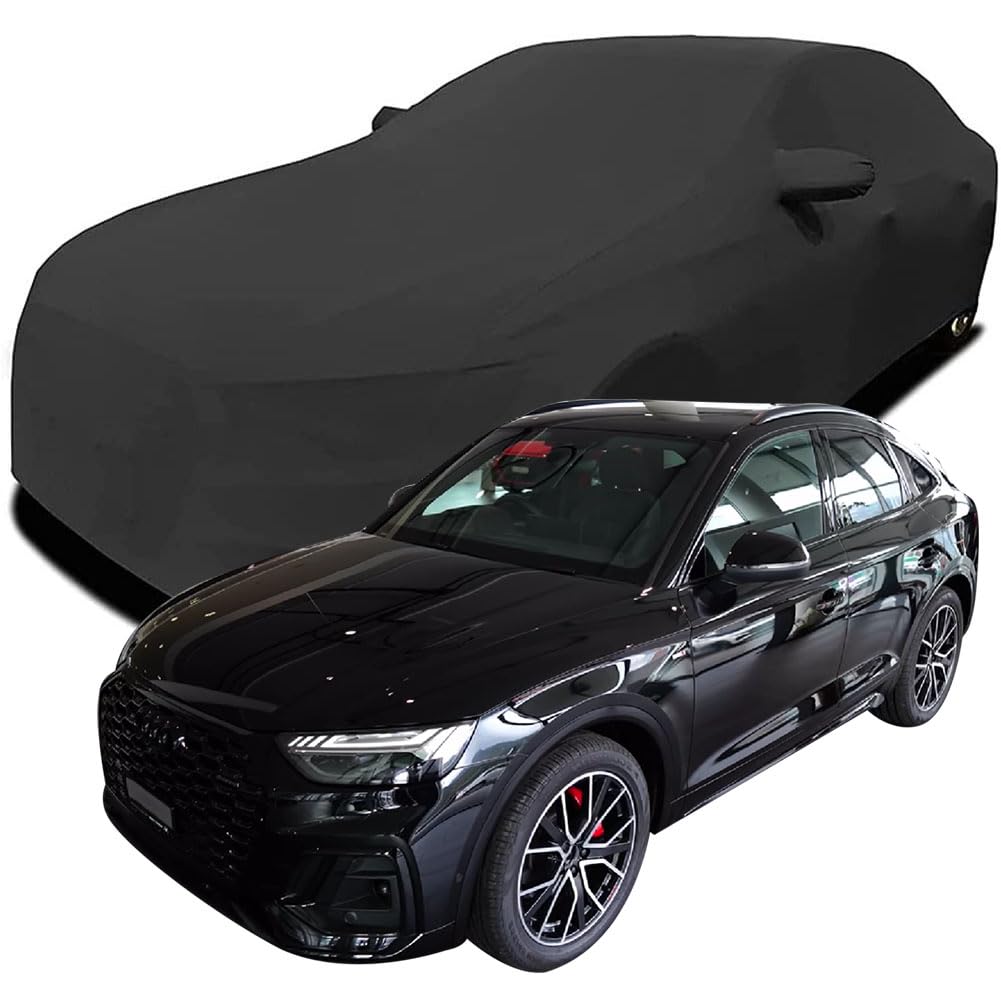 Maßgeschneiderte Autoabdeckung für Audi Q5 Sportback Audi 2022 2023 2024 2025, Indoor-Autoabdeckung Abdeckung Samt Stretch Staubdicht Atmungsaktiv Schutz,Black Maßgeschneiderte Autoabdeckung für Audi Q5 Sportback Audi 2022 2023 2024 2025, Indoor-Autoabdeckung Abdeckung Samt Stretch Staubdicht Atmungsaktiv Schutz,Black von YCPHR
