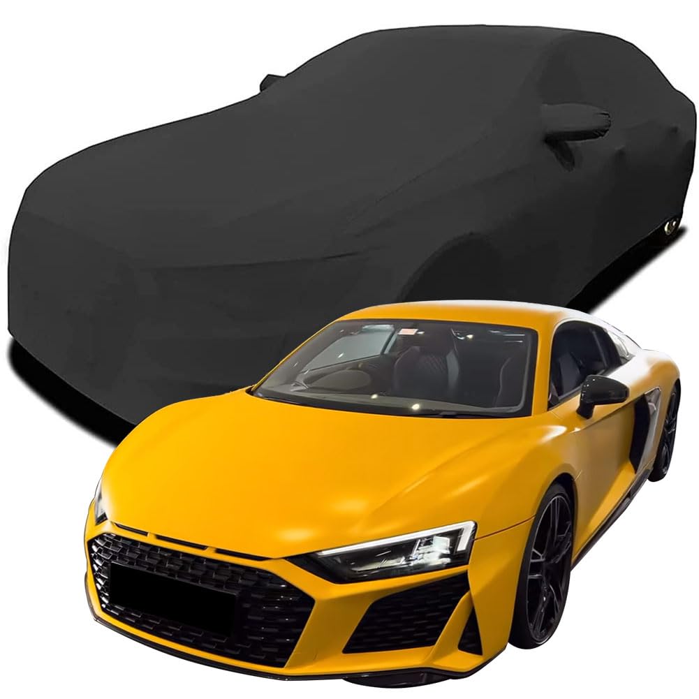 Maßgeschneiderte Autoabdeckung für Audi R8 Coupé V10, Indoor-Autoabdeckung Abdeckung Samt Stretch Staubdicht Atmungsaktiv Schutz,Black Maßgeschneiderte Autoabdeckung für Audi R8 Coupé V10, Indoor-Autoabdeckung Abdeckung Samt Stretch Staubdicht Atmungsaktiv Schutz,Black von YCPHR