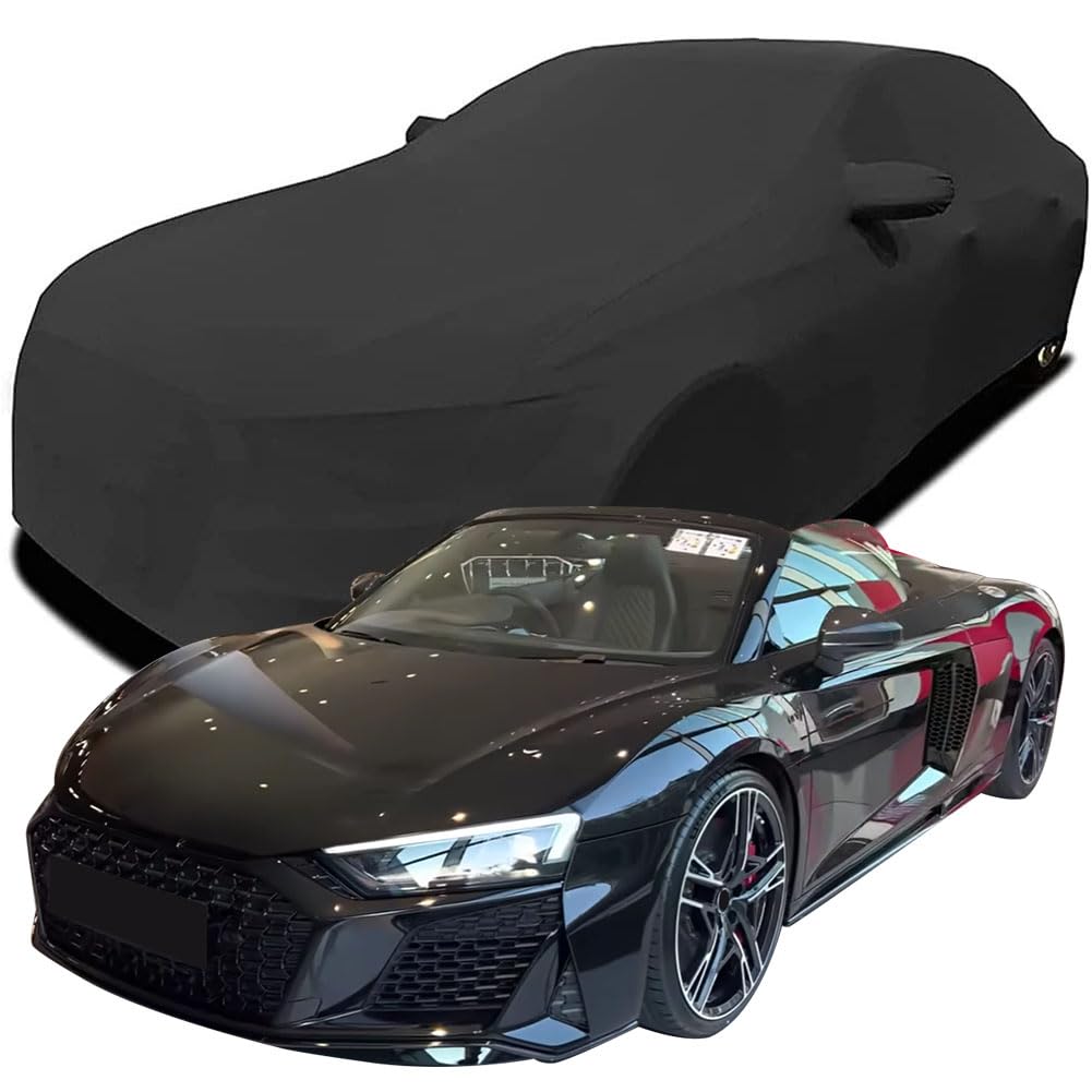Maßgeschneiderte Autoabdeckung für Audi R8 Spyder 2023 2024 2025, Indoor-Autoabdeckung Abdeckung Samt Stretch Staubdicht Atmungsaktiv Schutz,Black Maßgeschneiderte Autoabdeckung für Audi R8 Spyder 2023 2024 2025, Indoor-Autoabdeckung Abdeckung Samt Stretch Staubdicht Atmungsaktiv Schutz,Black von YCPHR