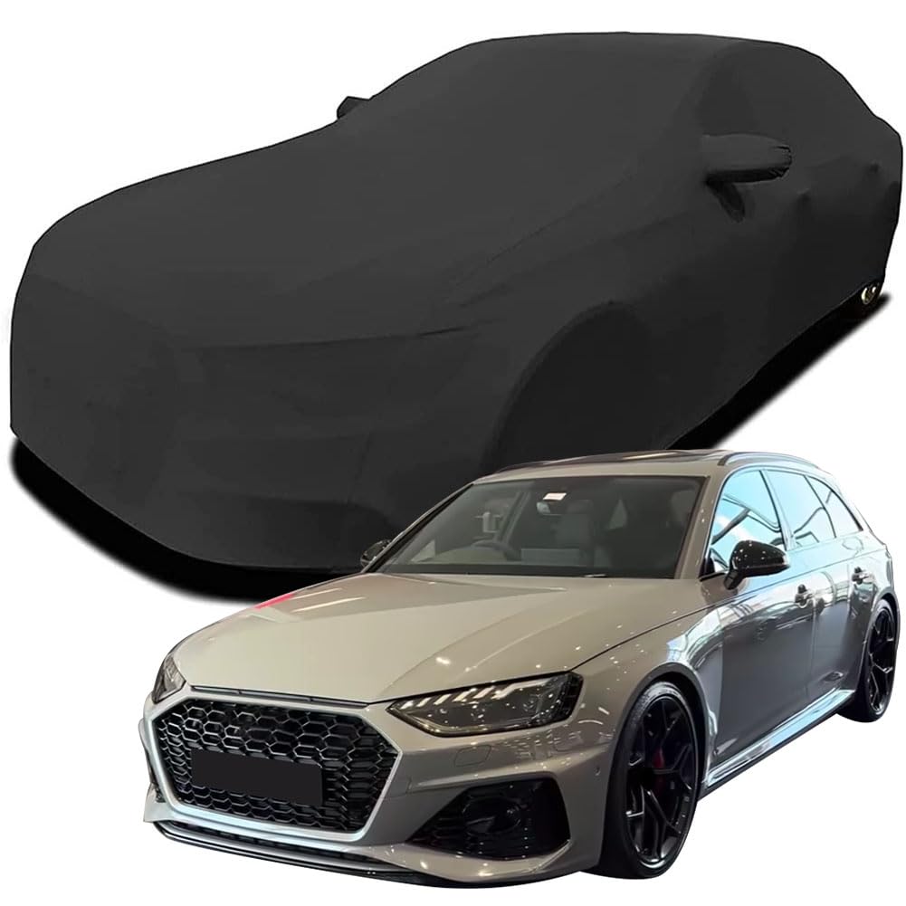 Maßgeschneiderte Autoabdeckung für Audi RS 4 Avant 2023 2024 2025, Indoor-Autoabdeckung Abdeckung Samt Stretch Staubdicht Atmungsaktiv Schutz,Black Maßgeschneiderte Autoabdeckung für Audi RS 4 Avant 2023 2024 2025, Indoor-Autoabdeckung Abdeckung Samt Stretch Staubdicht Atmungsaktiv Schutz,Black von YCPHR