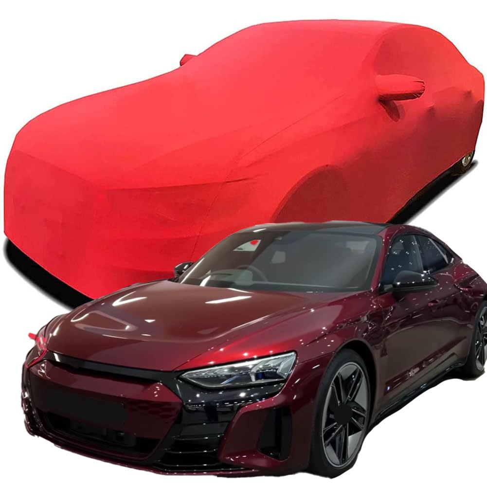 Maßgeschneiderte Autoabdeckung für Audi RS e-tron GT 2023 2024 2025, Indoor-Autoabdeckung Abdeckung Samt Stretch Staubdicht Atmungsaktiv Schutz,Red Maßgeschneiderte Autoabdeckung für Audi RS e-tron GT 2023 2024 2025, Indoor-Autoabdeckung Abdeckung Samt Stretch Staubdicht Atmungsaktiv Schutz,Red von YCPHR