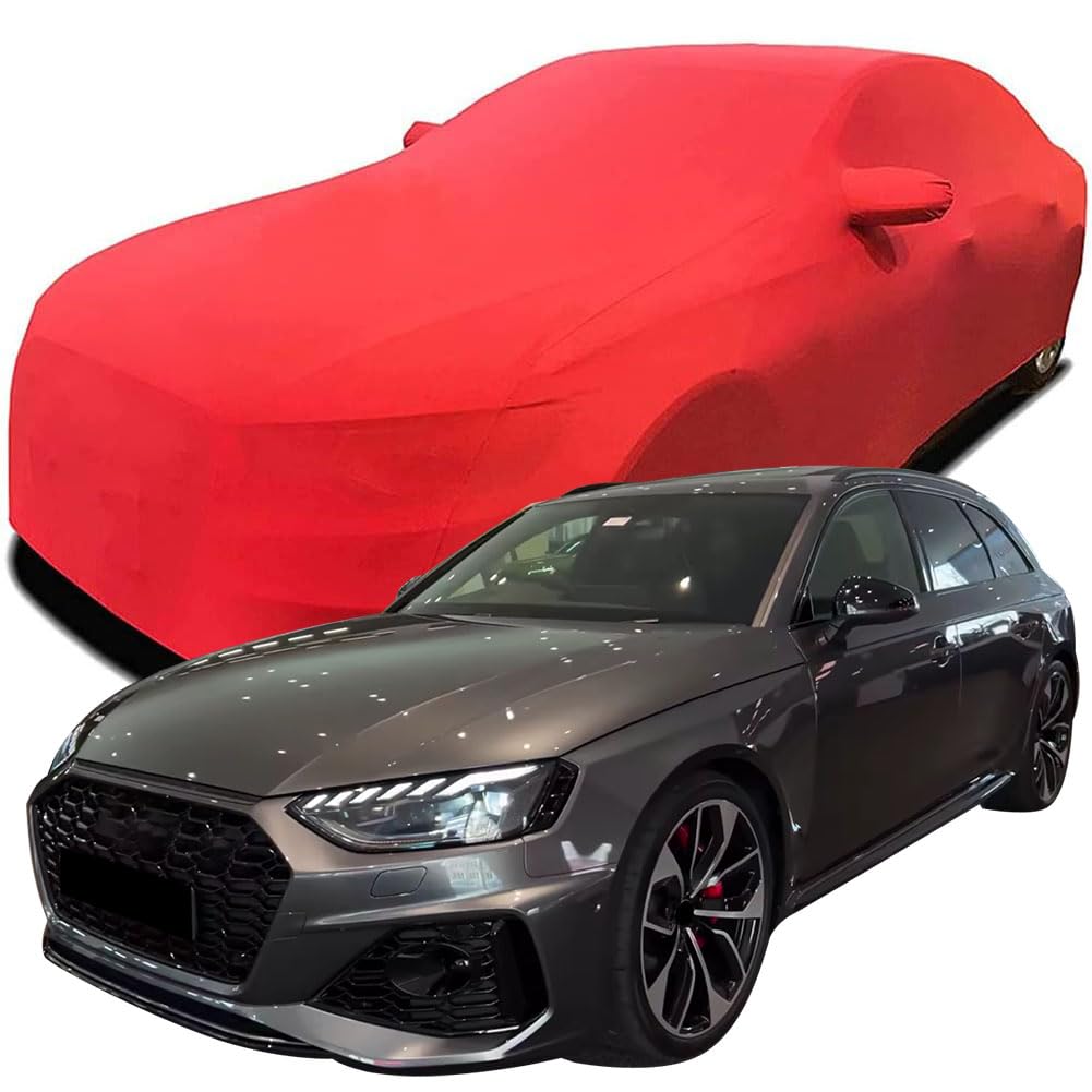 Maßgeschneiderte Autoabdeckung für Audi RS4 2023 2024 2025, Indoor-Autoabdeckung Abdeckung Samt Stretch Staubdicht Atmungsaktiv Schutz,Red Maßgeschneiderte Autoabdeckung für Audi RS4 2023 2024 2025, Indoor-Autoabdeckung Abdeckung Samt Stretch Staubdicht Atmungsaktiv Schutz,Red von YCPHR