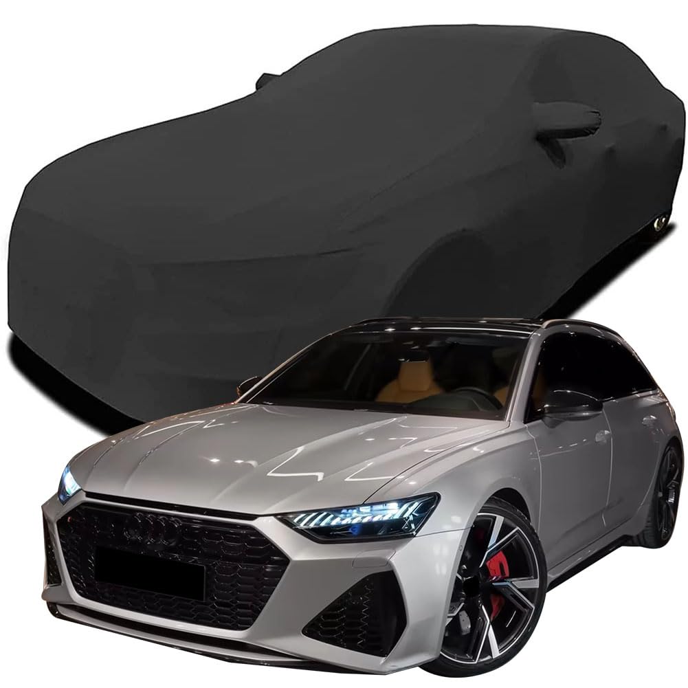Maßgeschneiderte Autoabdeckung für Audi RS6 Avant 2023 2024 2025, Indoor-Autoabdeckung Abdeckung Samt Stretch Staubdicht Atmungsaktiv Schutz,Black Maßgeschneiderte Autoabdeckung für Audi RS6 Avant 2023 2024 2025, Indoor-Autoabdeckung Abdeckung Samt Stretch Staubdicht Atmungsaktiv Schutz,Black von YCPHR