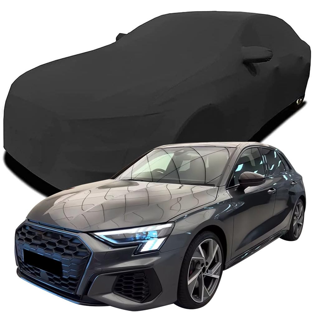 Maßgeschneiderte Autoabdeckung für Audi S3 Sportback 2023 2024 2025, Indoor-Autoabdeckung Abdeckung Samt Stretch Staubdicht Atmungsaktiv Schutz,Black Maßgeschneiderte Autoabdeckung für Audi S3 Sportback 2023 2024 2025, Indoor-Autoabdeckung Abdeckung Samt Stretch Staubdicht Atmungsaktiv Schutz,Black von YCPHR