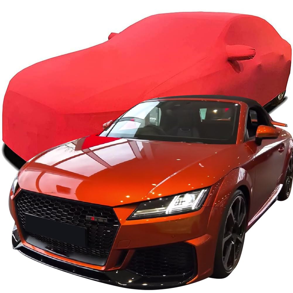 Maßgeschneiderte Autoabdeckung für Audi TT RS Roadster 2023 2024 2025, Indoor-Autoabdeckung Abdeckung Samt Stretch Staubdicht Atmungsaktiv Schutz,Red Maßgeschneiderte Autoabdeckung für Audi TT RS Roadster 2023 2024 2025, Indoor-Autoabdeckung Abdeckung Samt Stretch Staubdicht Atmungsaktiv Schutz,Red von YCPHR