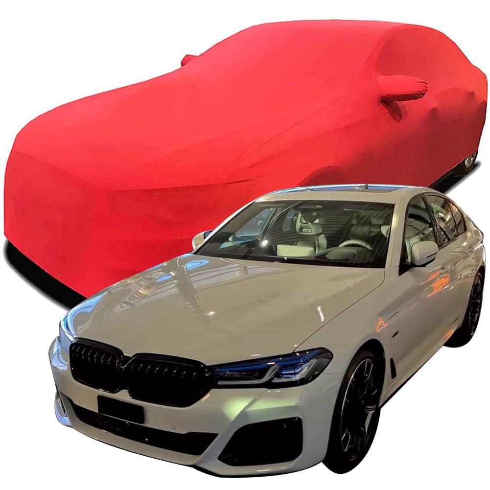 Maßgeschneiderte Autoabdeckung für BMW 5 Series 545e 2023 2024 2025, Indoor-Autoabdeckung Abdeckung Samt Stretch Staubdicht Atmungsaktiv Schutz,Red Maßgeschneiderte Autoabdeckung für BMW 5 Series 545e 2023 2024 2025, Indoor-Autoabdeckung Abdeckung Samt Stretch Staubdicht Atmungsaktiv Schutz,Red von YCPHR