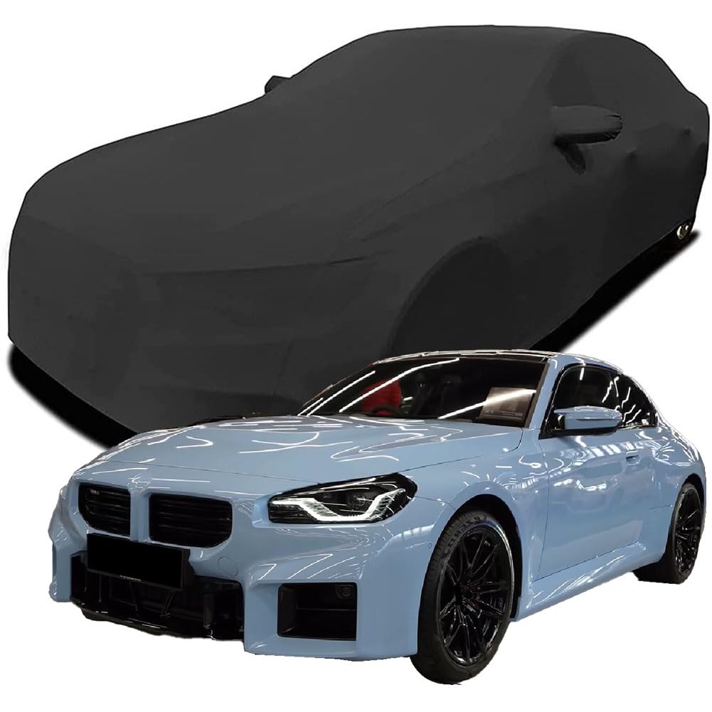 Maßgeschneiderte Autoabdeckung für BMW M2 Coupe 2023 2024 2025, Indoor-Autoabdeckung Abdeckung Samt Stretch Staubdicht Atmungsaktiv Schutz,Black Maßgeschneiderte Autoabdeckung für BMW M2 Coupe 2023 2024 2025, Indoor-Autoabdeckung Abdeckung Samt Stretch Staubdicht Atmungsaktiv Schutz,Black von YCPHR