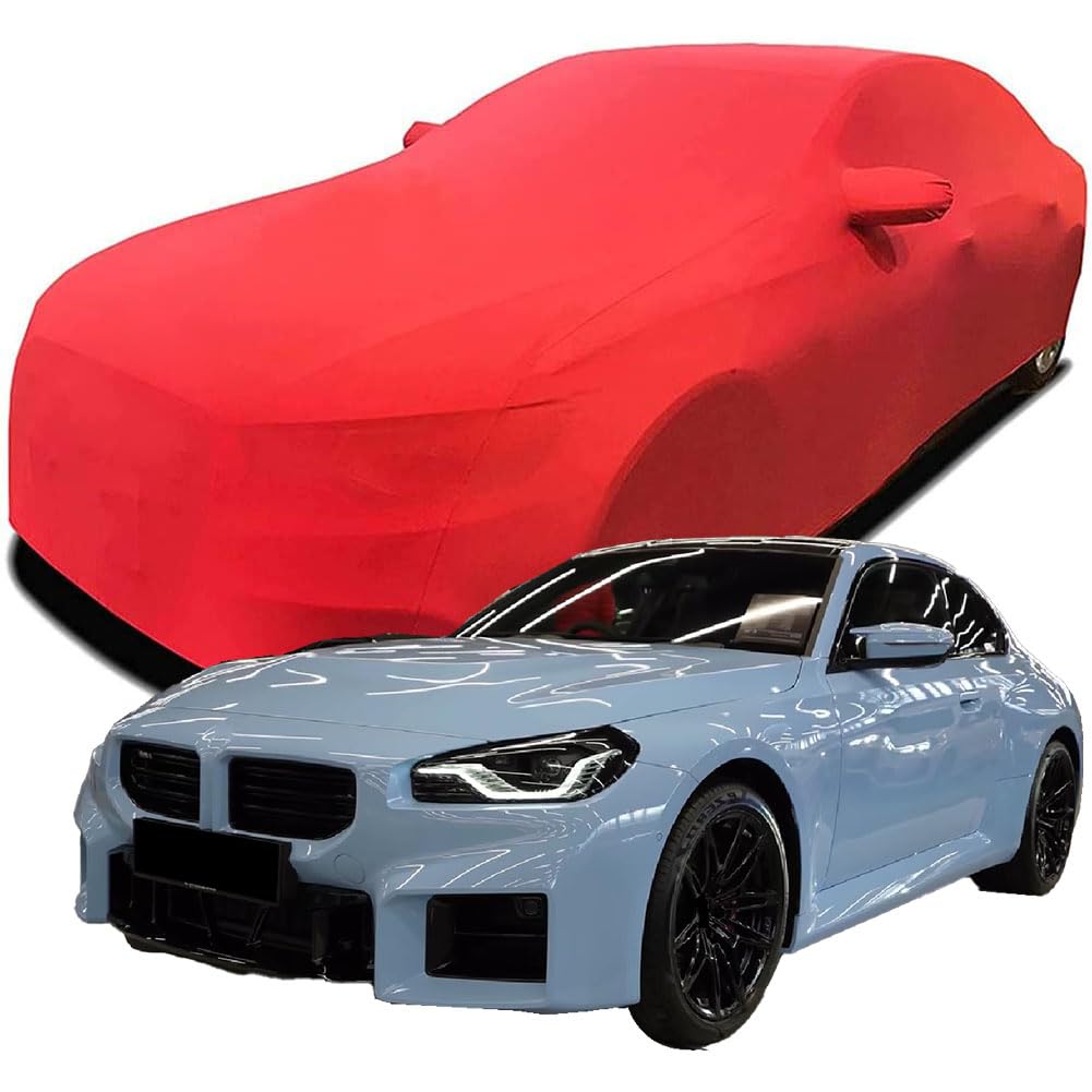 Maßgeschneiderte Autoabdeckung für BMW M2 Coupe 2023 2024 2025, Indoor-Autoabdeckung Abdeckung Samt Stretch Staubdicht Atmungsaktiv Schutz,Red Maßgeschneiderte Autoabdeckung für BMW M2 Coupe 2023 2024 2025, Indoor-Autoabdeckung Abdeckung Samt Stretch Staubdicht Atmungsaktiv Schutz,Red von YCPHR