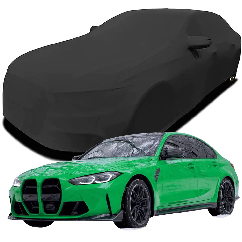 Maßgeschneiderte Autoabdeckung für BMW M3 Competition G80 BMW, Indoor-Autoabdeckung Abdeckung Samt Stretch Staubdicht Atmungsaktiv Schutz,Black Maßgeschneiderte Autoabdeckung für BMW M3 Competition G80 BMW, Indoor-Autoabdeckung Abdeckung Samt Stretch Staubdicht Atmungsaktiv Schutz,Black von YCPHR