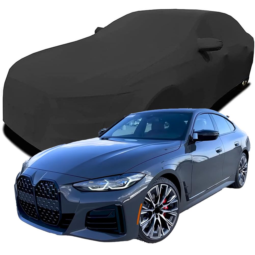 Maßgeschneiderte Autoabdeckung für BMW M440i Gran Coupe 2023 2024 2025, Indoor-Autoabdeckung Abdeckung Samt Stretch Staubdicht Atmungsaktiv Schutz,Black Maßgeschneiderte Autoabdeckung für BMW M440i Gran Coupe 2023 2024 2025, Indoor-Autoabdeckung Abdeckung Samt Stretch Staubdicht Atmungsaktiv Schutz,Black von YCPHR