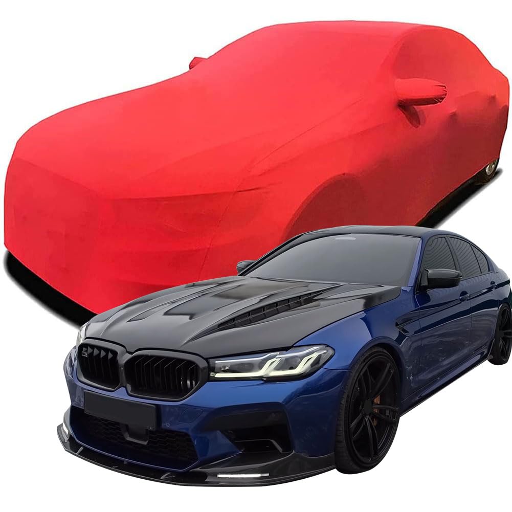 Maßgeschneiderte Autoabdeckung für BMW M5 Competition 1200 Hp BMW, Indoor-Autoabdeckung Abdeckung Samt Stretch Staubdicht Atmungsaktiv Schutz,Red Maßgeschneiderte Autoabdeckung für BMW M5 Competition 1200 Hp BMW, Indoor-Autoabdeckung Abdeckung Samt Stretch Staubdicht Atmungsaktiv Schutz,Red von YCPHR