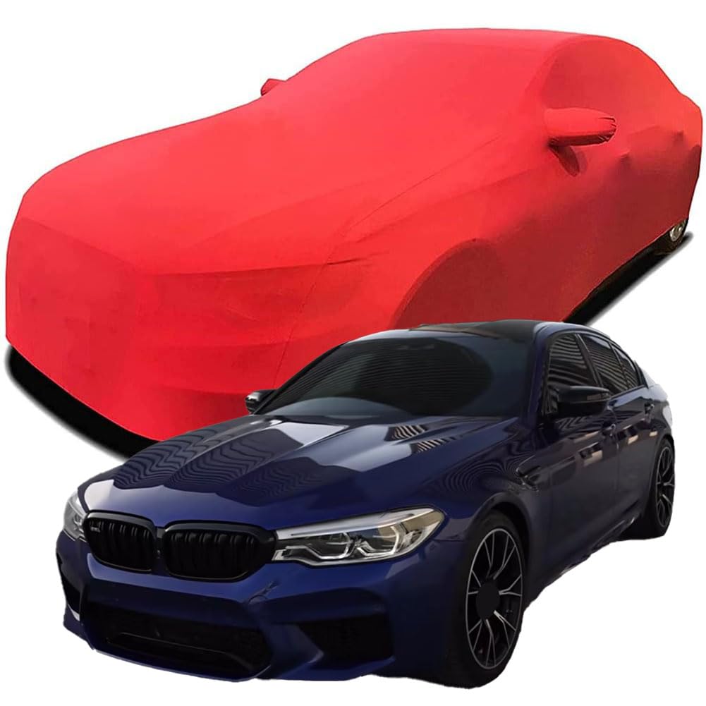 Maßgeschneiderte Autoabdeckung für BMW M5 Competition F90, Indoor-Autoabdeckung Abdeckung Samt Stretch Staubdicht Atmungsaktiv Schutz,Red Maßgeschneiderte Autoabdeckung für BMW M5 Competition F90, Indoor-Autoabdeckung Abdeckung Samt Stretch Staubdicht Atmungsaktiv Schutz,Red von YCPHR