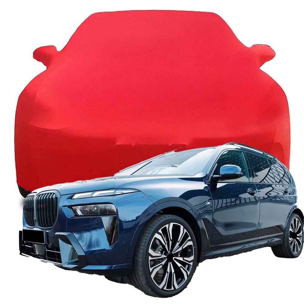 Maßgeschneiderte Autoabdeckung für BMW X7 SUV 2023 2024 2025, Indoor-Autoabdeckung Abdeckung Samt Stretch Staubdicht Atmungsaktiv Schutz,Red Maßgeschneiderte Autoabdeckung für BMW X7 SUV 2023 2024 2025, Indoor-Autoabdeckung Abdeckung Samt Stretch Staubdicht Atmungsaktiv Schutz,Red von YCPHR