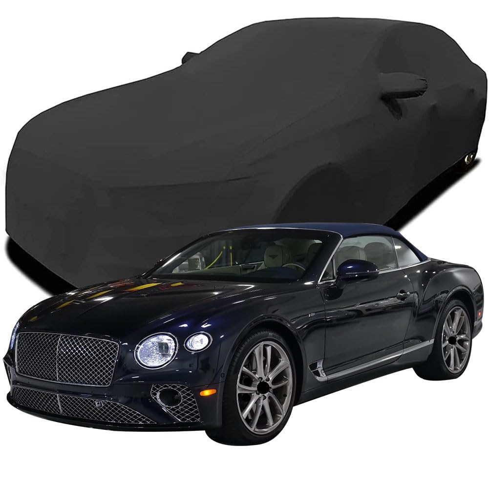 Maßgeschneiderte Autoabdeckung für Bentley Continental GT Convertible 2022 2023 2024 2025, Indoor-Autoabdeckung Abdeckung Samt Stretch Staubdicht Atmungsaktiv Schutz,Black Maßgeschneiderte Autoabdeckung für Bentley Continental GT Convertible 2022 2023 2024 2025, Indoor-Autoabdeckung Abdeckung Samt Stretch Staubdicht Atmungsaktiv Schutz,Black von YCPHR