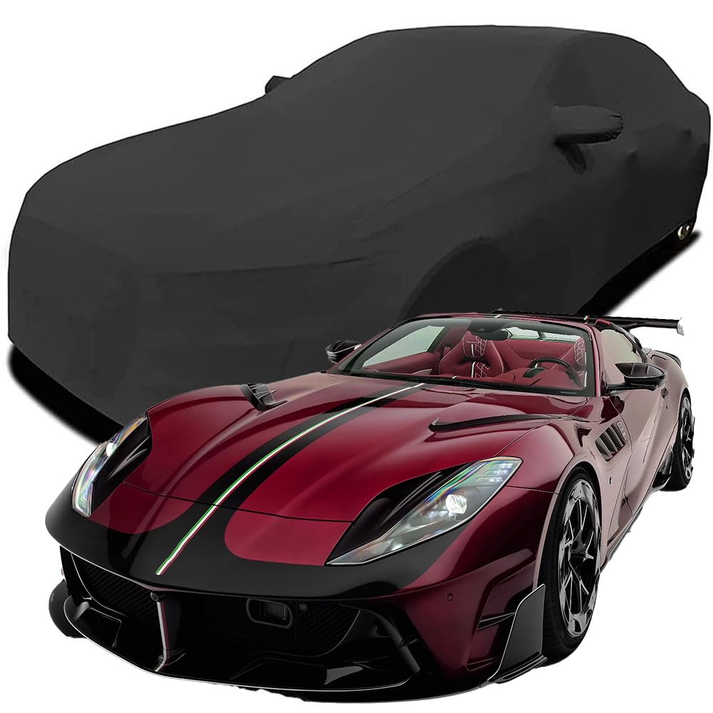 Maßgeschneiderte Autoabdeckung für Ferrari 812 GTS Ferrari MANSORY 2022 2023 2024 2025, Indoor-Autoabdeckung Abdeckung Samt Stretch Staubdicht Atmungsaktiv Schutz,Black Maßgeschneiderte Autoabdeckung für Ferrari 812 GTS Ferrari MANSORY 2022 2023 2024 2025, Indoor-Autoabdeckung Abdeckung Samt Stretch Staubdicht Atmungsaktiv Schutz,Black von YCPHR