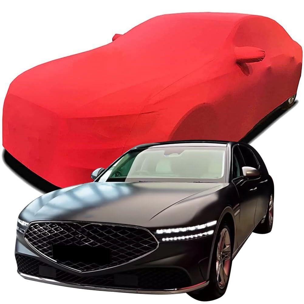 Maßgeschneiderte Autoabdeckung für Genesis G90 2023 2024 2025, Indoor-Autoabdeckung Abdeckung Samt Stretch Staubdicht Atmungsaktiv Schutz,Red Maßgeschneiderte Autoabdeckung für Genesis G90 2023 2024 2025, Indoor-Autoabdeckung Abdeckung Samt Stretch Staubdicht Atmungsaktiv Schutz,Red von YCPHR