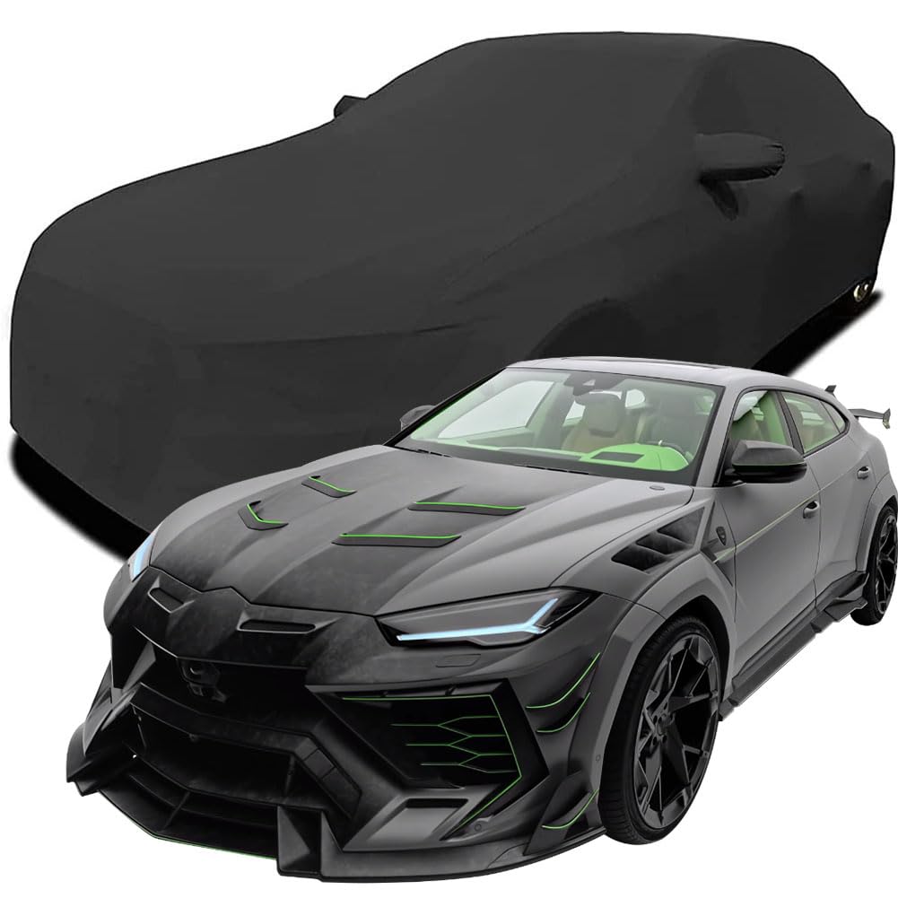 Maßgeschneiderte Autoabdeckung für Lamborghini Urus Venatus EVO S P900 MANSORY 2021-2024 2025, Indoor-Autoabdeckung Abdeckung Samt Stretch Staubdicht Atmungsaktiv Schutz,Black Maßgeschneiderte Autoabdeckung für Lamborghini Urus Venatus EVO S P900 MANSORY 2021-2024 2025, Indoor-Autoabdeckung Abdeckung Samt Stretch Staubdicht Atmungsaktiv Schutz,Black von YCPHR