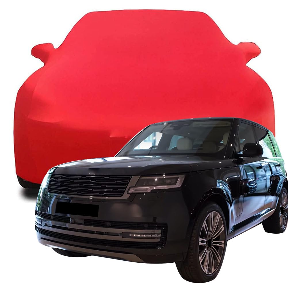 Maßgeschneiderte Autoabdeckung für Land Rover Range Rover 2023 2024 2025, Indoor-Autoabdeckung Abdeckung Samt Stretch Staubdicht Atmungsaktiv Schutz,Red Maßgeschneiderte Autoabdeckung für Land Rover Range Rover 2023 2024 2025, Indoor-Autoabdeckung Abdeckung Samt Stretch Staubdicht Atmungsaktiv Schutz,Red von YCPHR