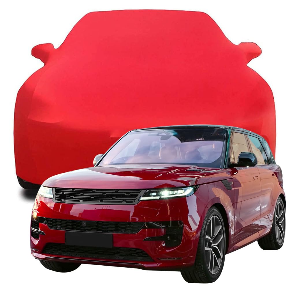 Maßgeschneiderte Autoabdeckung für Land Rover Range Rover Sport First Edition 2023 2024 2025, Indoor-Autoabdeckung Abdeckung Samt Stretch Staubdicht Atmungsaktiv Schutz,Red Maßgeschneiderte Autoabdeckung für Land Rover Range Rover Sport First Edition 2023 2024 2025, Indoor-Autoabdeckung Abdeckung Samt Stretch Staubdicht Atmungsaktiv Schutz,Red von YCPHR