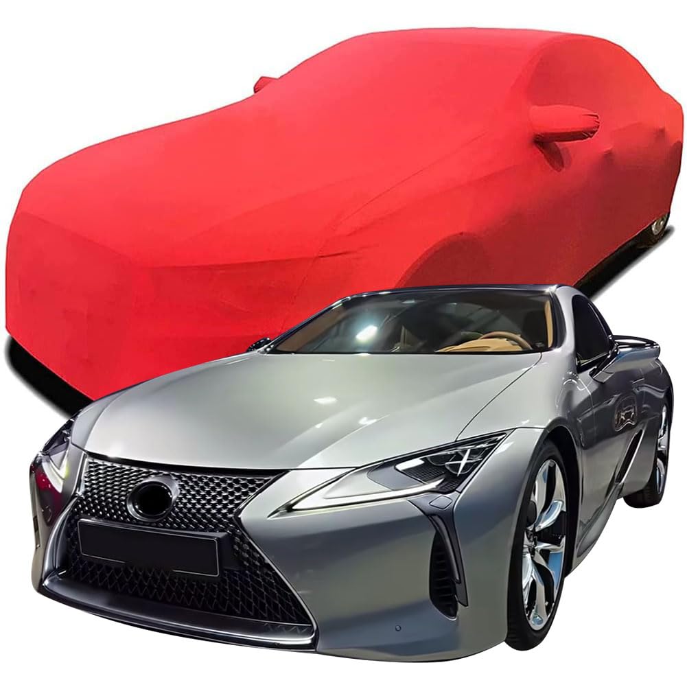 Maßgeschneiderte Autoabdeckung für Lexus LC 500, Indoor-Autoabdeckung Abdeckung Samt Stretch Staubdicht Atmungsaktiv Schutz,Red Maßgeschneiderte Autoabdeckung für Lexus LC 500, Indoor-Autoabdeckung Abdeckung Samt Stretch Staubdicht Atmungsaktiv Schutz,Red von YCPHR