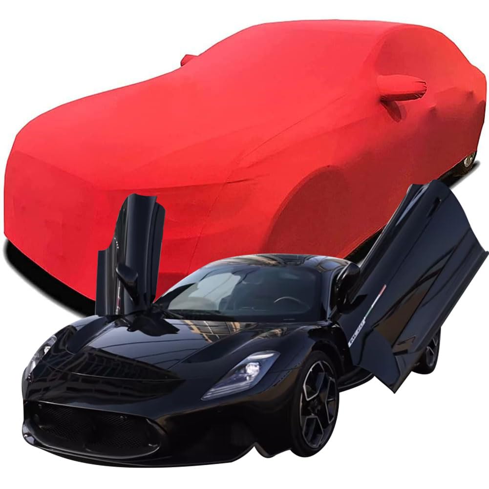 Maßgeschneiderte Autoabdeckung für Maserati MC20, Indoor-Autoabdeckung Abdeckung Samt Stretch Staubdicht Atmungsaktiv Schutz,Red Maßgeschneiderte Autoabdeckung für Maserati MC20, Indoor-Autoabdeckung Abdeckung Samt Stretch Staubdicht Atmungsaktiv Schutz,Red von YCPHR