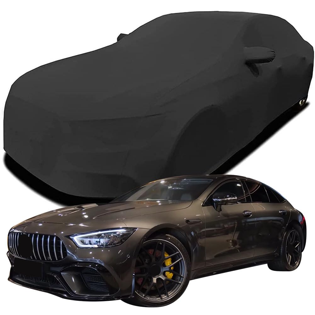 Maßgeschneiderte Autoabdeckung für Mercedes-AMG GT 53, Indoor-Autoabdeckung Abdeckung Samt Stretch Staubdicht Atmungsaktiv Schutz,Black Maßgeschneiderte Autoabdeckung für Mercedes-AMG GT 53, Indoor-Autoabdeckung Abdeckung Samt Stretch Staubdicht Atmungsaktiv Schutz,Black von YCPHR