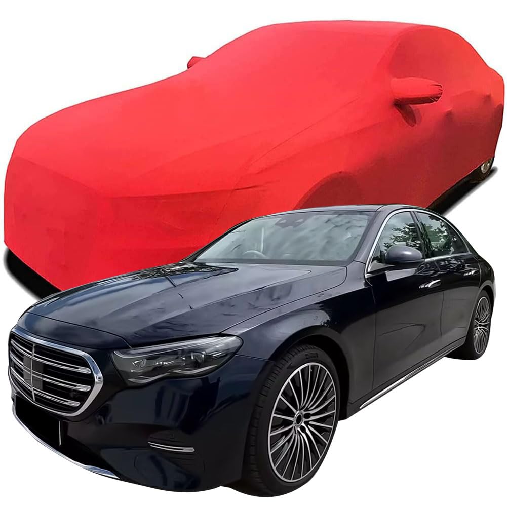 Maßgeschneiderte Autoabdeckung für Mercedes-Benz E-Class Sedan 2024 2025, Indoor-Autoabdeckung Abdeckung Samt Stretch Staubdicht Atmungsaktiv Schutz,Red Maßgeschneiderte Autoabdeckung für Mercedes-Benz E-Class Sedan 2024 2025, Indoor-Autoabdeckung Abdeckung Samt Stretch Staubdicht Atmungsaktiv Schutz,Red von YCPHR