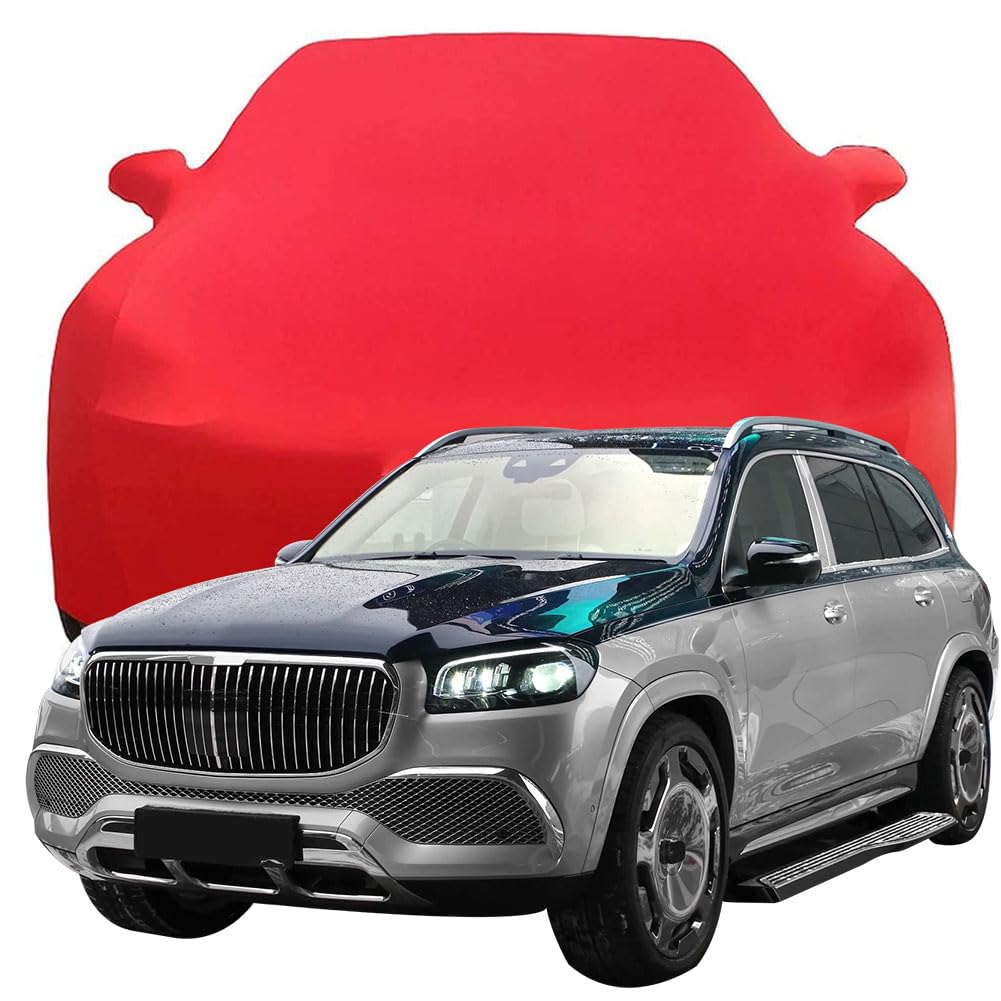 Maßgeschneiderte Autoabdeckung für Mercedes-Maybach GLS600 Centennial Edition 2013-2024 2025, Indoor-Autoabdeckung Abdeckung Samt Stretch Staubdicht Atmungsaktiv Schutz,Red Maßgeschneiderte Autoabdeckung für Mercedes-Maybach GLS600 Centennial Edition 2013-2024 2025, Indoor-Autoabdeckung Abdeckung Samt Stretch Staubdicht Atmungsaktiv Schutz,Red von YCPHR