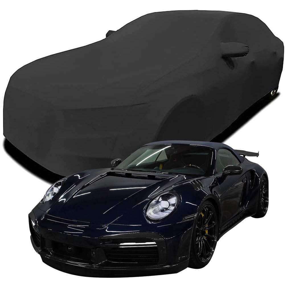 Maßgeschneiderte Autoabdeckung für Porsche 911 Turbo S by TopCar Design Porsche 2023 2024 2025, Indoor-Autoabdeckung Abdeckung Samt Stretch Staubdicht Atmungsaktiv Schutz,Black Maßgeschneiderte Autoabdeckung für Porsche 911 Turbo S by TopCar Design Porsche 2023 2024 2025, Indoor-Autoabdeckung Abdeckung Samt Stretch Staubdicht Atmungsaktiv Schutz,Black von YCPHR