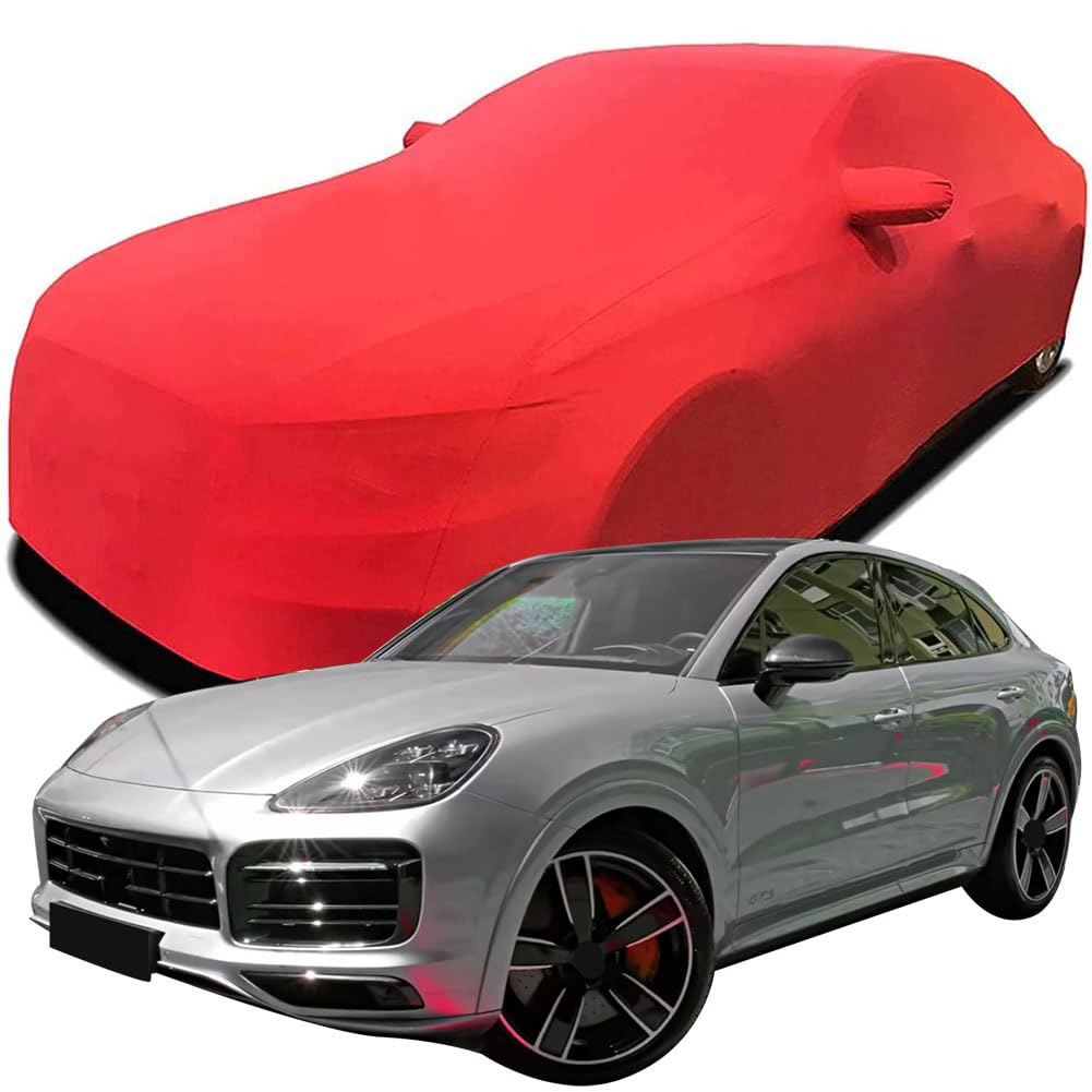 Maßgeschneiderte Autoabdeckung für Porsche Cayenne GTS, Indoor-Autoabdeckung Abdeckung Samt Stretch Staubdicht Atmungsaktiv Schutz,Red Maßgeschneiderte Autoabdeckung für Porsche Cayenne GTS, Indoor-Autoabdeckung Abdeckung Samt Stretch Staubdicht Atmungsaktiv Schutz,Red von YCPHR