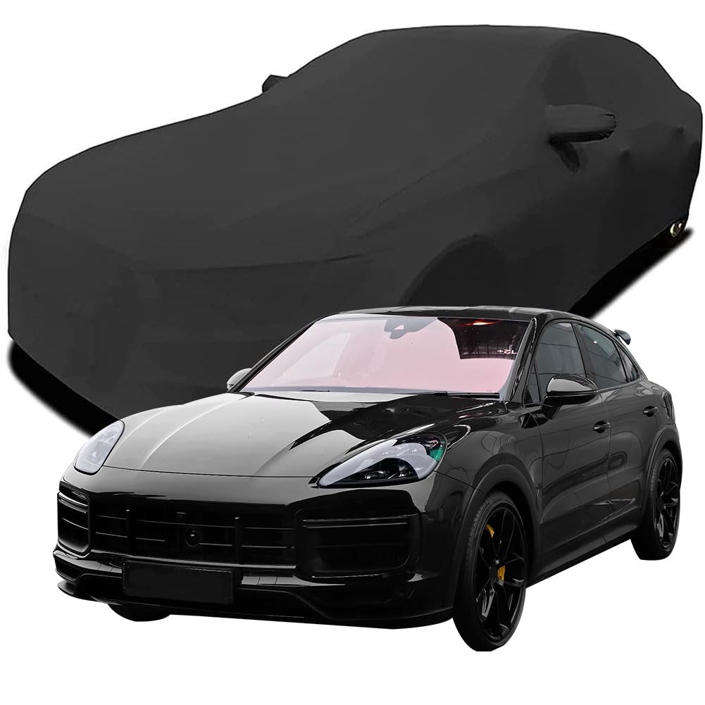 Maßgeschneiderte Autoabdeckung für Porsche Cayenne Turbo GT Coupe Porsche 2023 2024 2025, Indoor-Autoabdeckung Abdeckung Samt Stretch Staubdicht Atmungsaktiv Schutz,Black Maßgeschneiderte Autoabdeckung für Porsche Cayenne Turbo GT Coupe Porsche 2023 2024 2025, Indoor-Autoabdeckung Abdeckung Samt Stretch Staubdicht Atmungsaktiv Schutz,Black von YCPHR