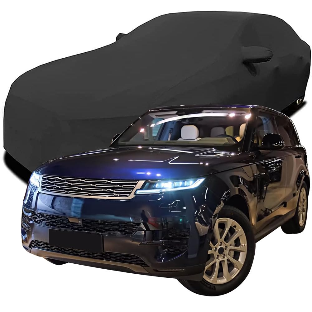 Maßgeschneiderte Autoabdeckung für Range Rover Sport SUV, Indoor-Autoabdeckung Abdeckung Samt Stretch Staubdicht Atmungsaktiv Schutz,Black Maßgeschneiderte Autoabdeckung für Range Rover Sport SUV, Indoor-Autoabdeckung Abdeckung Samt Stretch Staubdicht Atmungsaktiv Schutz,Black von YCPHR