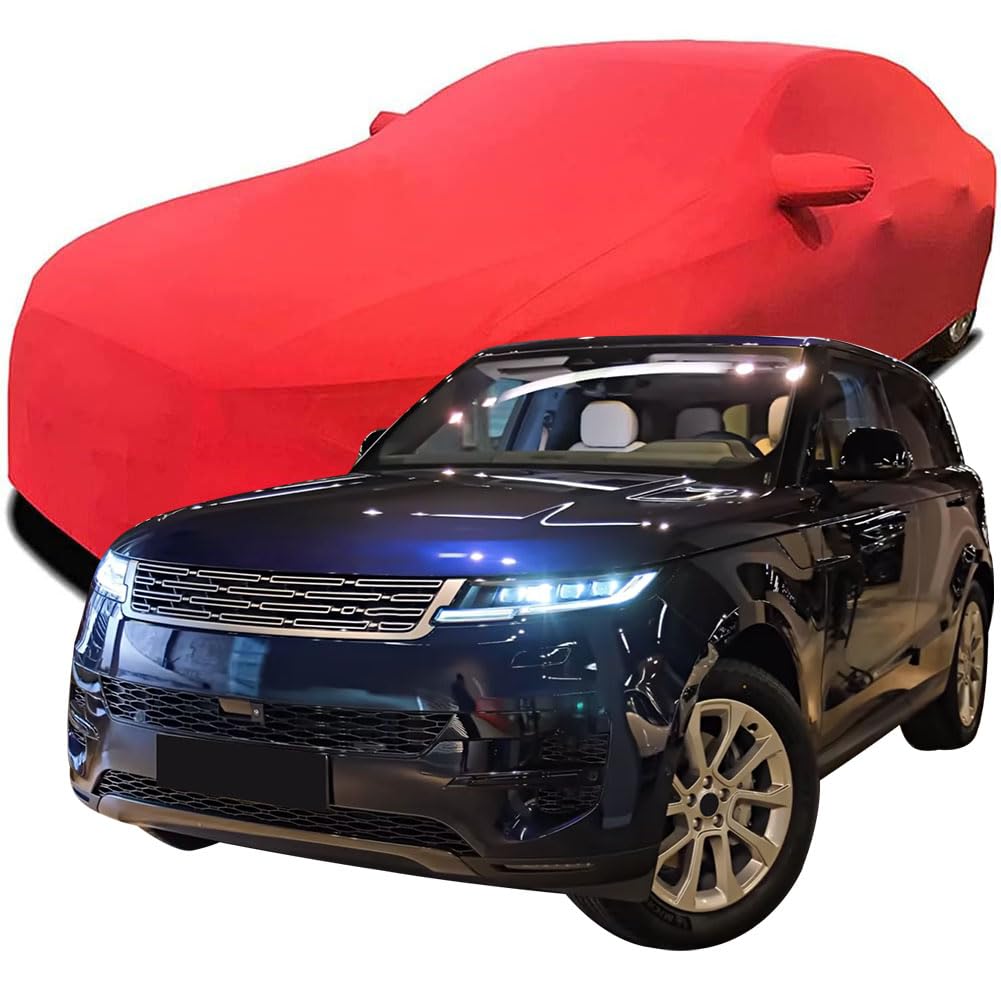 Maßgeschneiderte Autoabdeckung für Range Rover Sport SUV, Indoor-Autoabdeckung Abdeckung Samt Stretch Staubdicht Atmungsaktiv Schutz,Red Maßgeschneiderte Autoabdeckung für Range Rover Sport SUV, Indoor-Autoabdeckung Abdeckung Samt Stretch Staubdicht Atmungsaktiv Schutz,Red von YCPHR